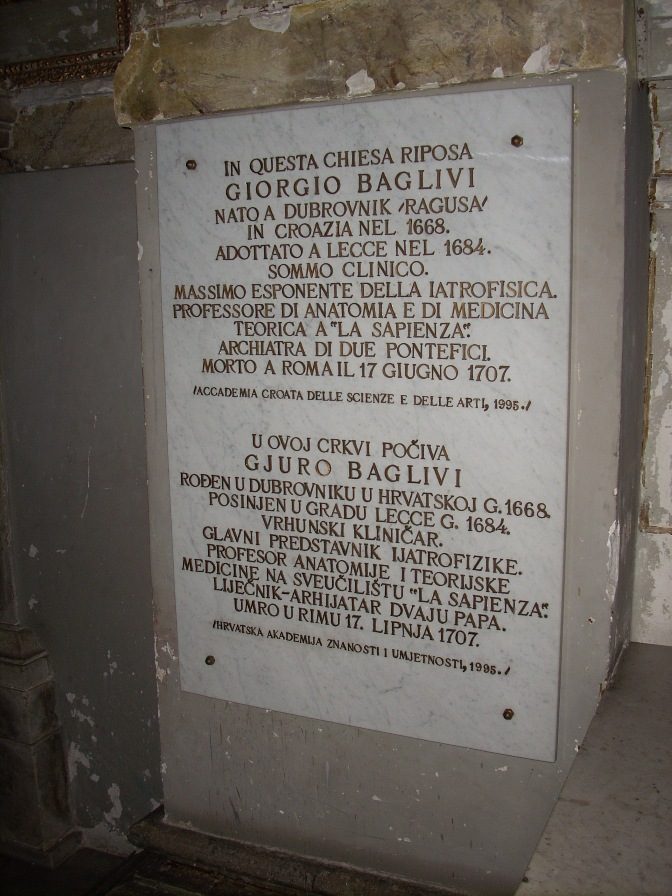 Giorgio Baglivi's tomb, San Marcello al Corso, Rome - 3.jpg